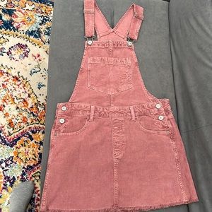 AE corduroy overall dress- S